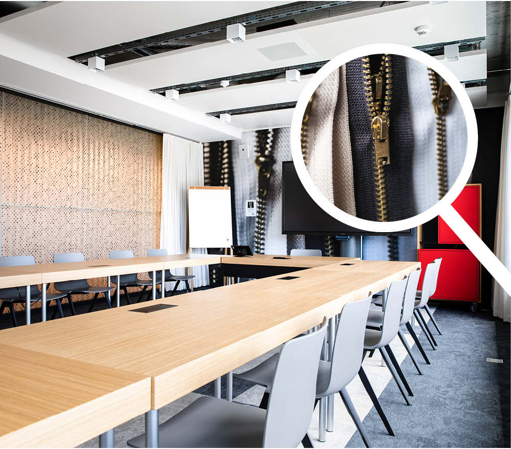 Sitzungsraum Reissverschluss